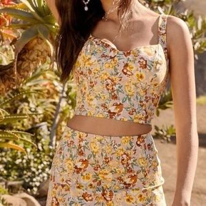 Beautiful floral corset top